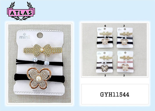 GYH11544 - Bow Clip & Hair Tie Set