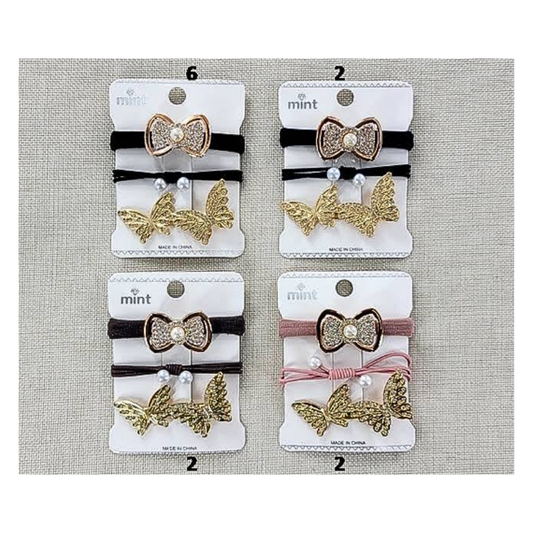 GYH11545 - Butterfly Clip & Hair Tie Set