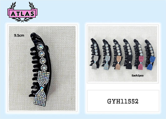 GYH11552 - Rhinestone Bow Banana Clip