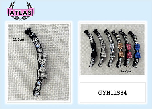 GYH11554 - Rhinestone Bow Banana Clip