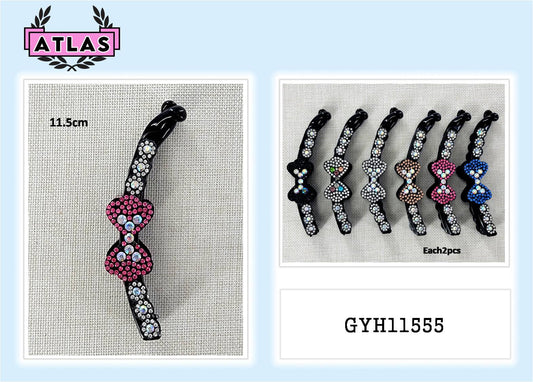 GYH11555 - Rhinestone Bow Banana Clip