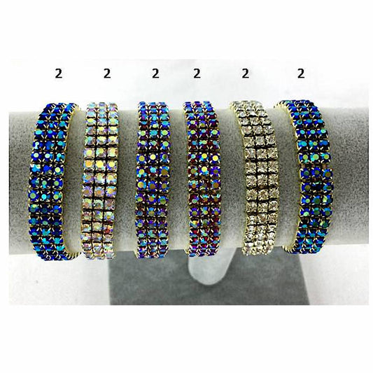 GYH11610 - AB Rhinestone Stretch Bracelet