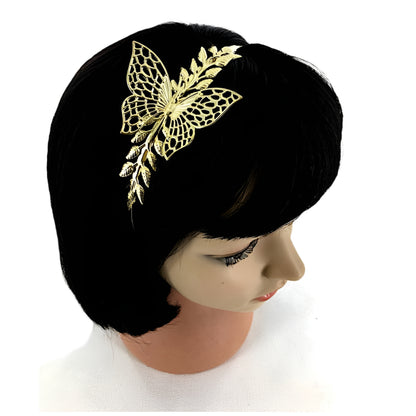 GYH11661 - Metal Filigree Butterfly Headband