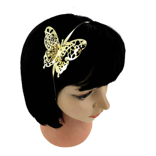 GYH11668 - Metal Filigree Butterfly Headband