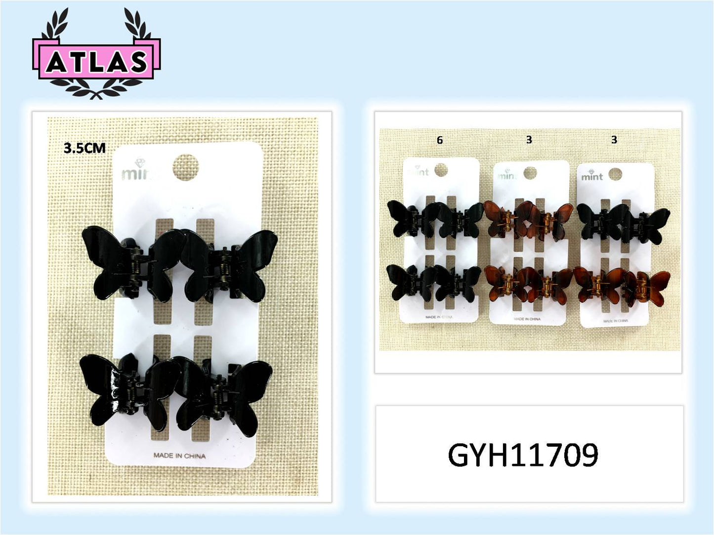 GYH11709 - Butterfly Clip Set