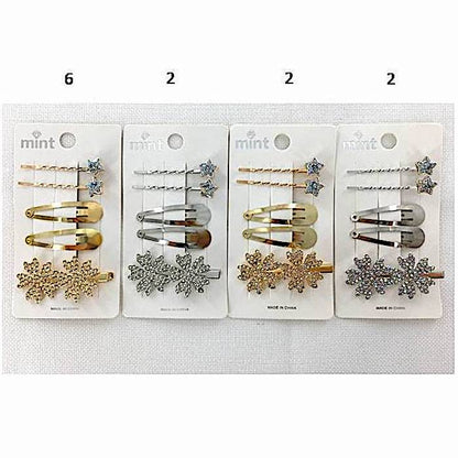 GYH11713 - Rhinestone Flower Hair Clip Set