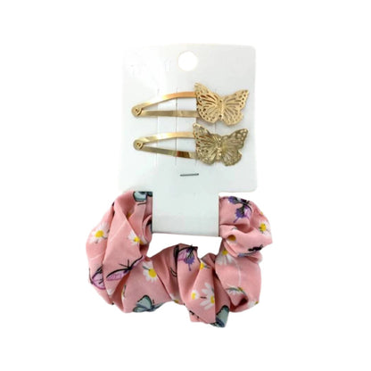 GYH11738 - Butterfly Hair Clip & Butterfly Hair Tie Set