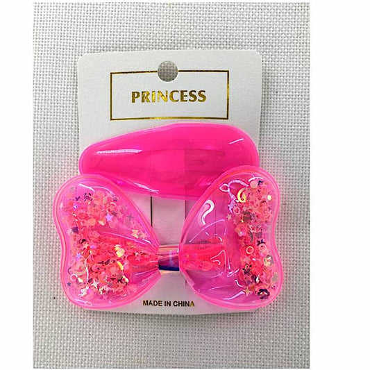 GYH11783 - Neon Bow Hair Clip Set