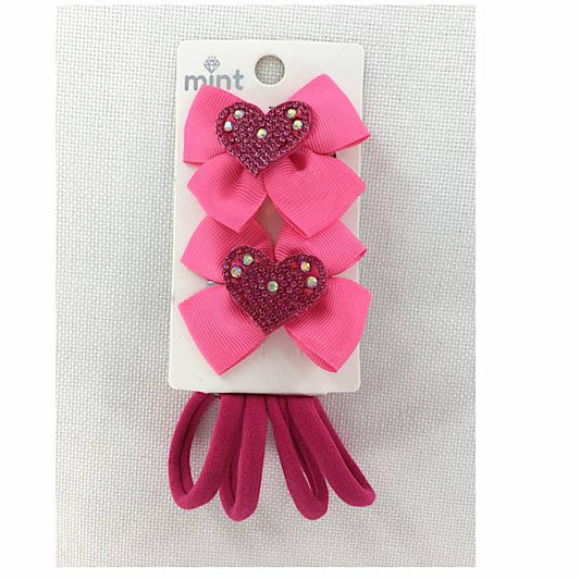 GYH11480 - Heart Hair Clip Set