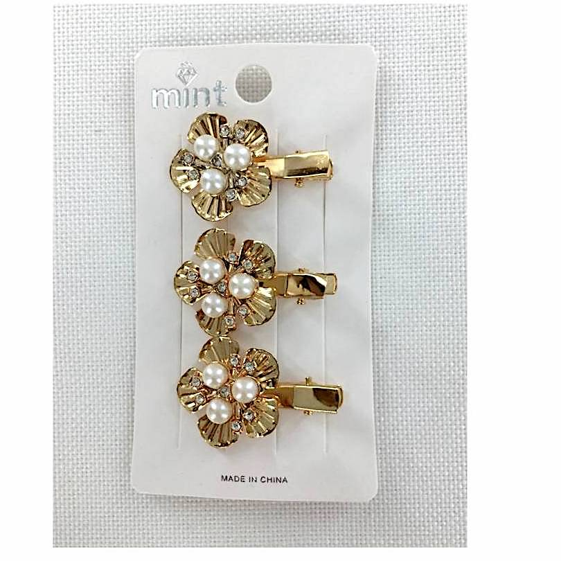 GYH11817 - Pearl Flower Hair Clip Set