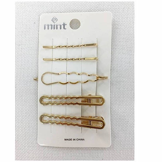 GYH11864 - Metal Wave Hair Clip Set