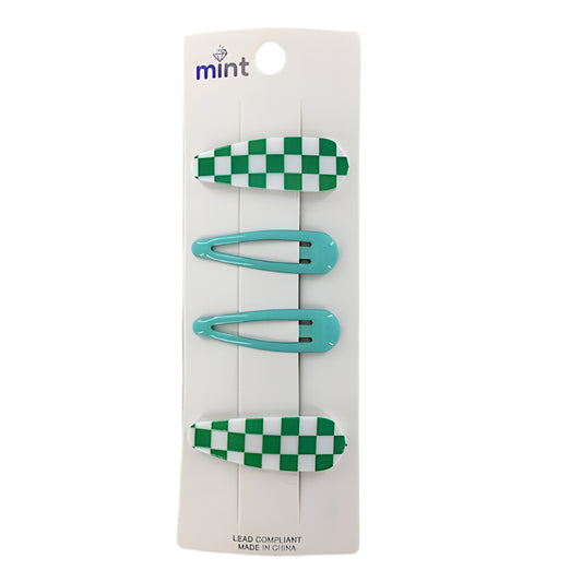 GYH11996 - Checkered Hair Clip Set