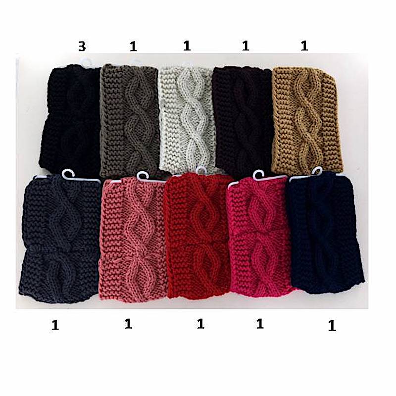 12 PCS Knit Headwrap