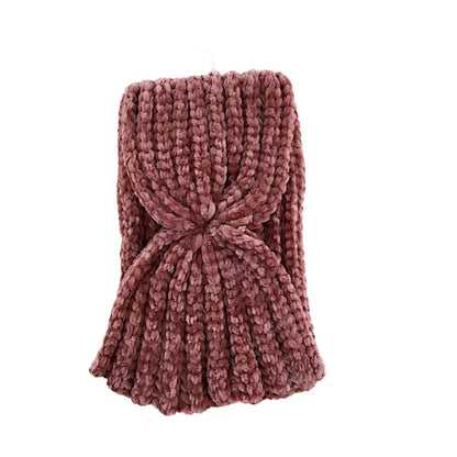 12 PCS Soft Crochet Velvet Knit Headwrap