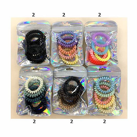 GYH12291 - Assorted Hair Coils 5 Piece Pack