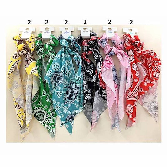 GYH12512 - Bohemian Print Scarf Hair Tie