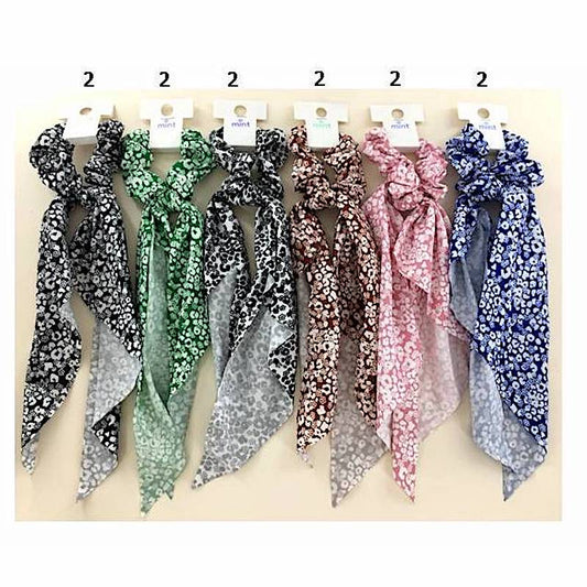 GYH12515 - Floral Print Scarf Hair Tie