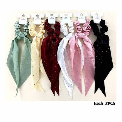 GYH12642 - Rhinestone Scarf Hair Tie