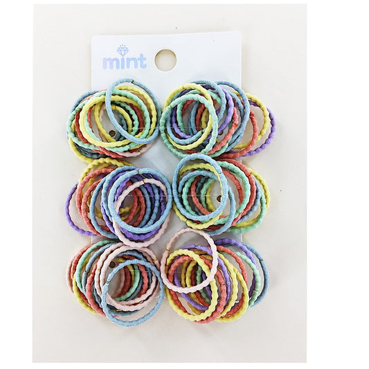 GYH12660 - Pastel Wavy Elastic Hair Tie Value Pack