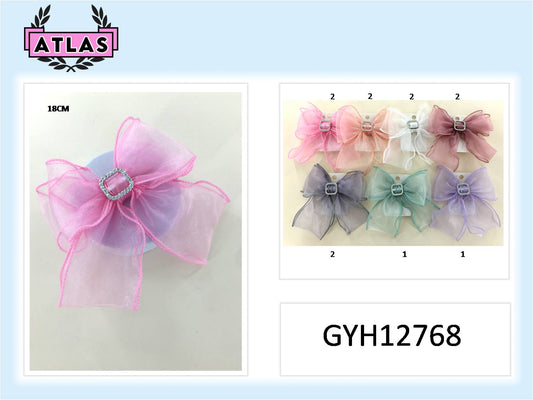 GYH12768 - Chiffon Hair Bow Clip