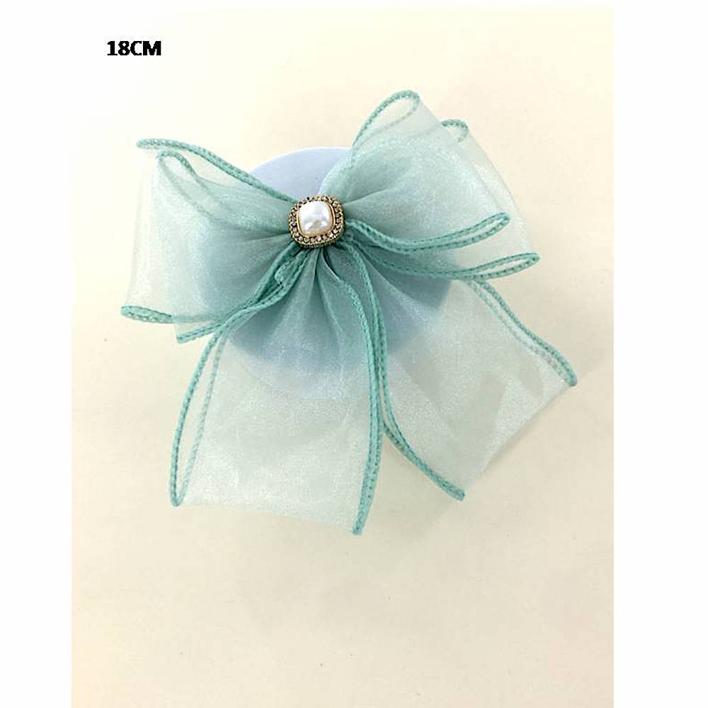 Pearl Hair Bow Clip