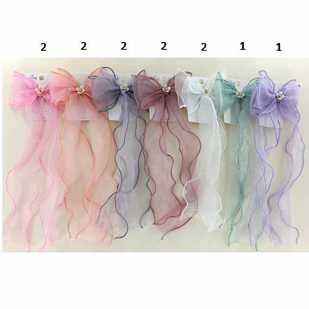 Flower Hair Bow Clip