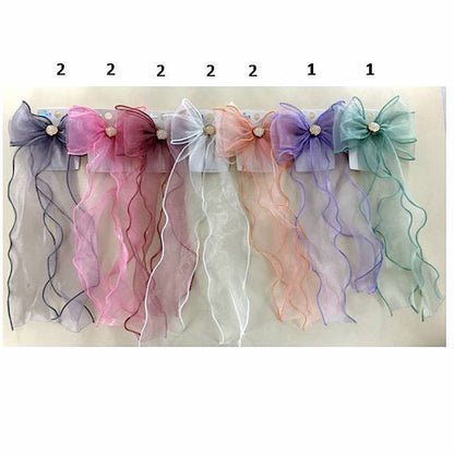 Sheer Hair Bow Clip