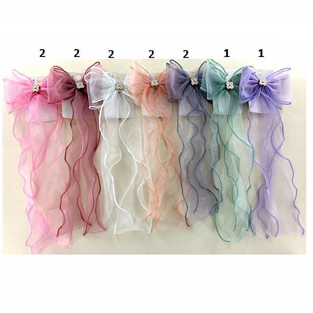 Sheer Hair Bow Clip