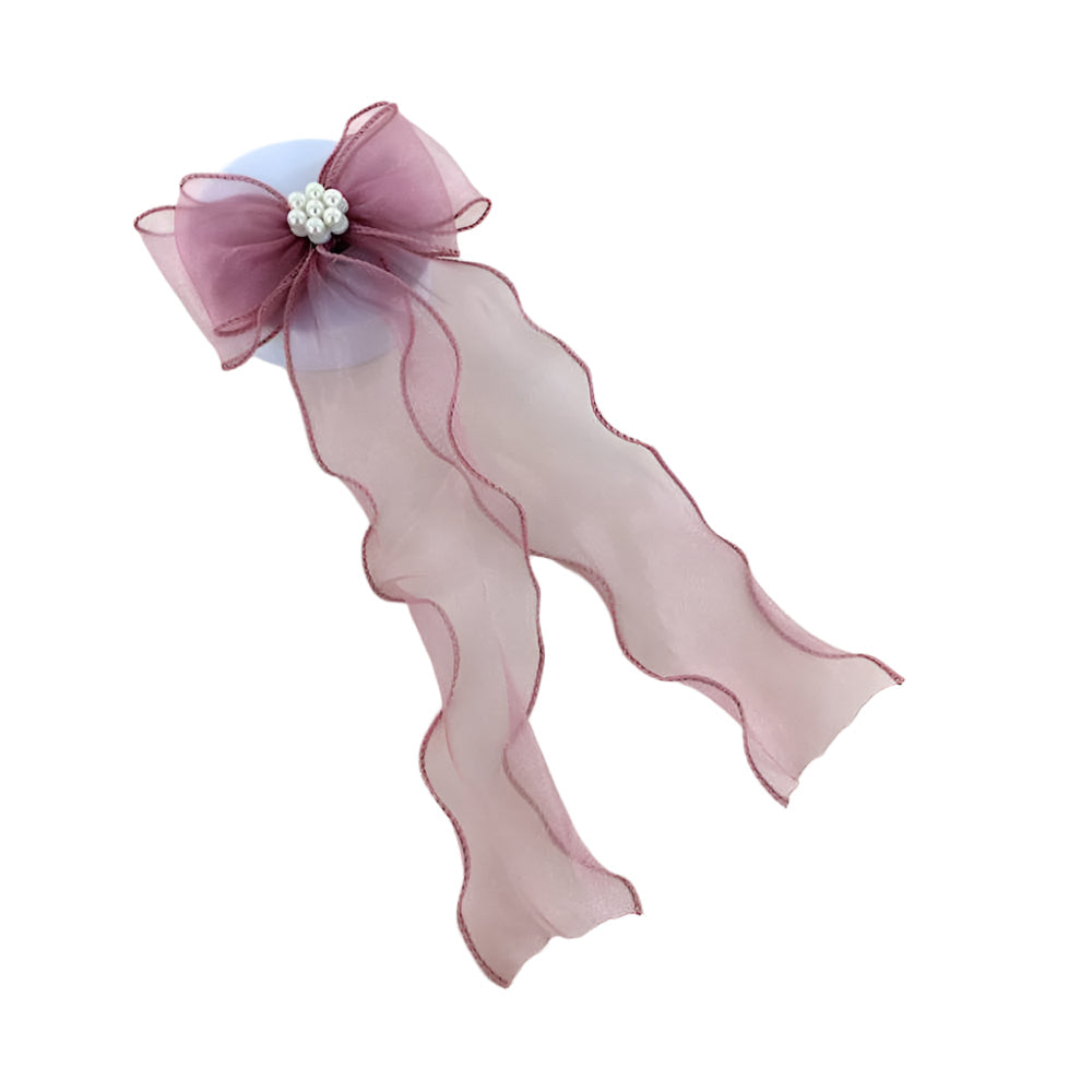 Sheer Hair Bow Clip