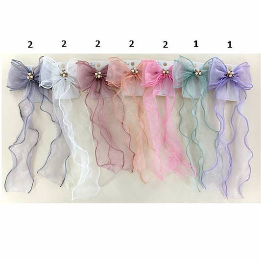 GYH12794 - Sheer Hair Bow Clip