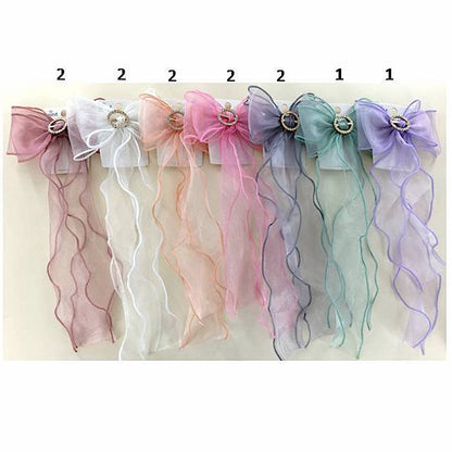 Sheer Hair Bow Clip
