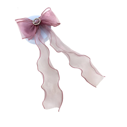 Sheer Hair Bow Clip