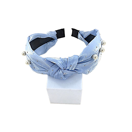GYH12905 - Pearl Shimmer Chiffon Headband