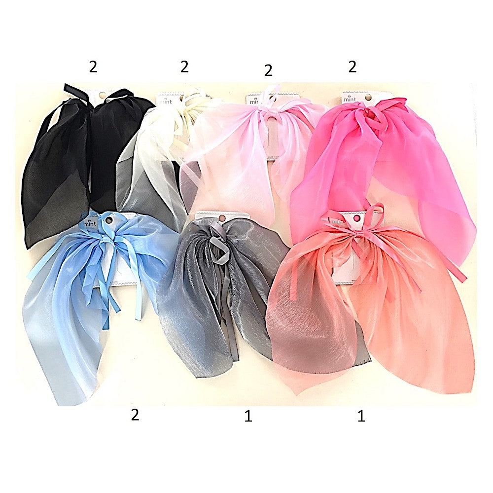 Chiffon Ribbon Hair Bow Clip