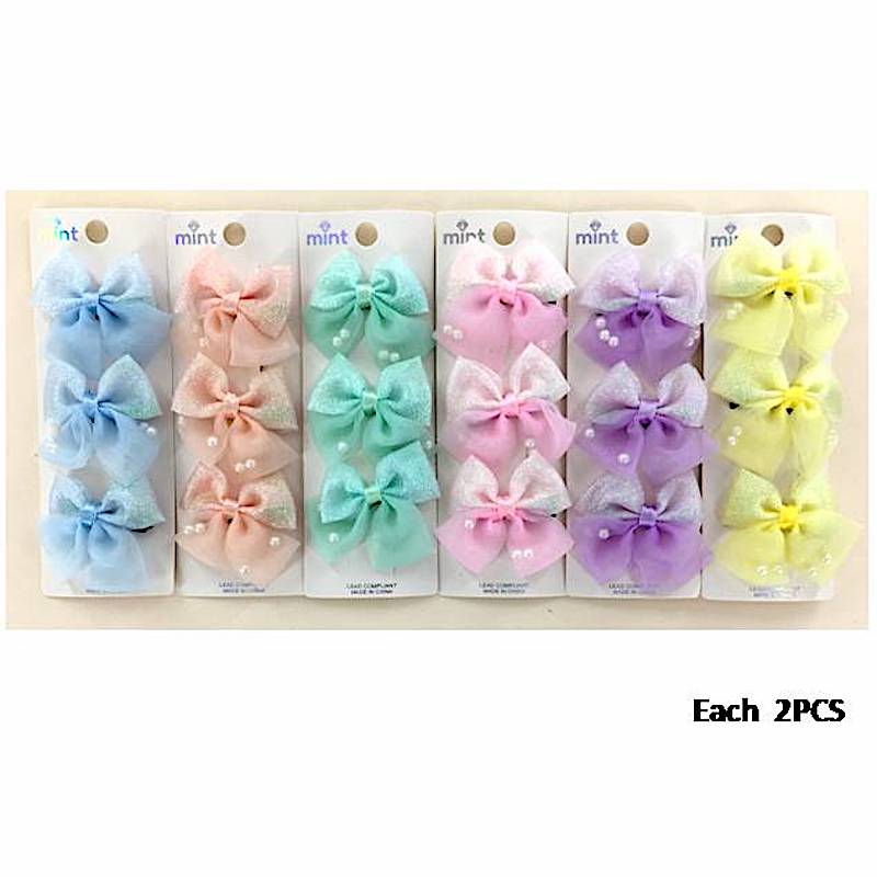 GYH13058 - Pearl Bow Clip Set