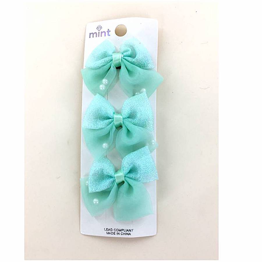 GYH13058 - Pearl Bow Clip Set