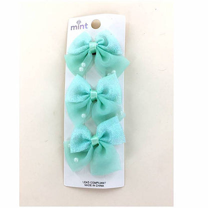 GYH13058 - Pearl Bow Clip Set