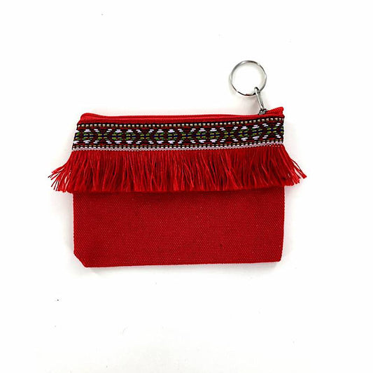 Fringe Pattern Coin Pouch