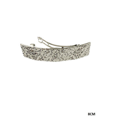 Molten Metal Textured Barrette Clip