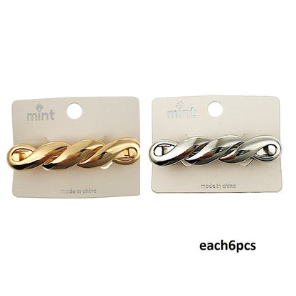 Metal Twist Barrette Hair Clip