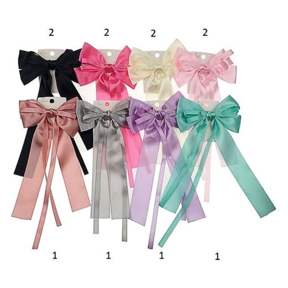GYH13246 - Satin Hair Bow Clip