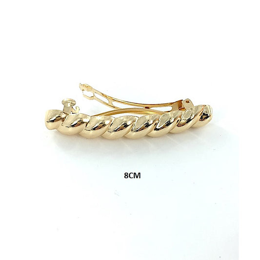 Metal Twist Barrette Hair Clip
