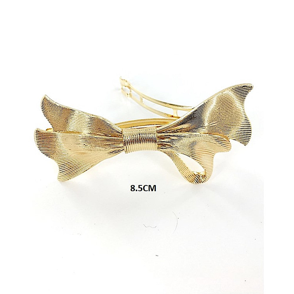 Metal Bow Barrette Hair Clip