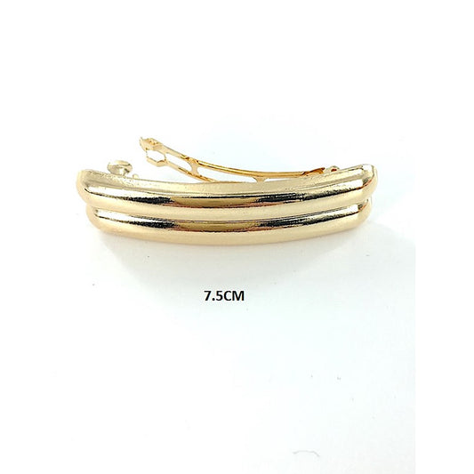 Metal Double Line Barrette Hair Clip