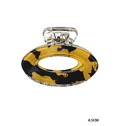 Small Resin Oval Claw Clip