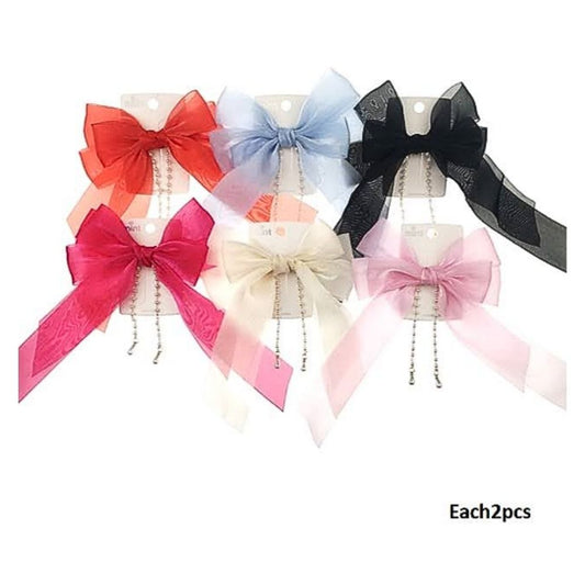 GYH13339 - Chiffon Hair Bow Clip
