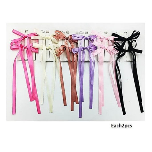 GYH13352 - Satin Hair Bow Clips