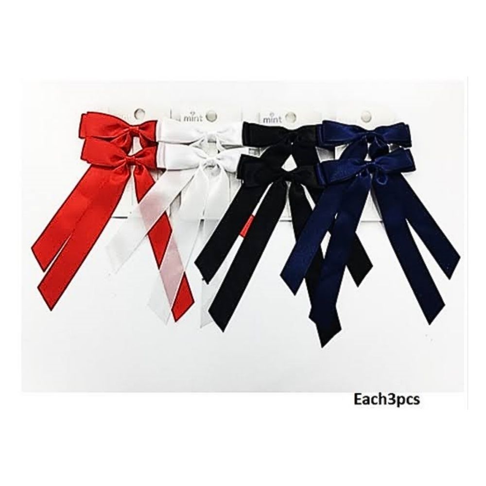 GYH13369 - Satin Hair Bow Clips