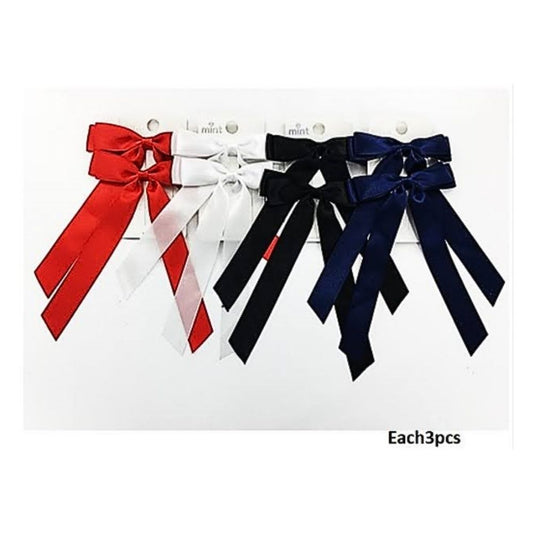 GYH13369 - Satin Hair Bow Clips
