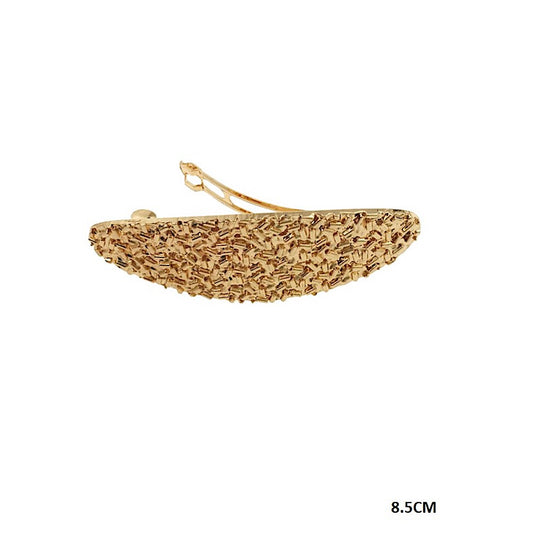 Textured Metal Barrette Clip